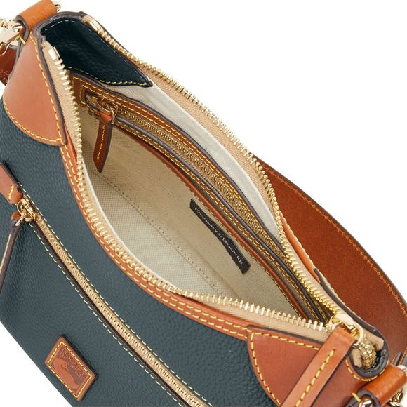 Dooney & Bourke Pebble Grain Small Hobo Shoulder Bag - Forest - Picture 3 of 4